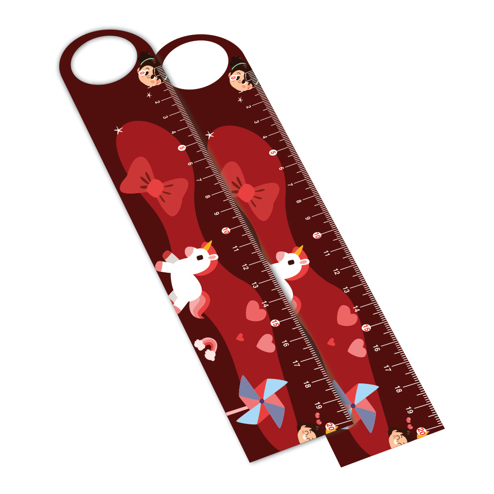 Régua em PVC Branco Premium 0,50mm Retangular com Furo 20cm 4x0 – 99 unidades