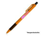 CANETAS IMPRESSÃO COLORIDA PLÁSTICAS ROY LARANJA - GIFT0255