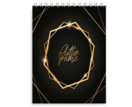 Caderneta- Capa Maleável Couchê 250G - Wire O - Miolo Ap 75G - 150G