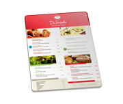 CARDÁPIOS CARDÁPIOS PERSONALIZADOS PVC PVC 0,50MM PREMIUM  BRANCO  182X318MM - CP34050C
