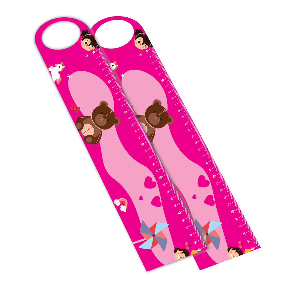 Régua em PVC Branco Premium 0,50mm Retangular com Furo 30cm 4x0 – 36 unidades