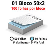 BLOCOS, COMANDAS, RECEITUÁRIOS E TALÕES BLOCOS E TALÕES  50 FOLHAS  AUTOCOPIATIVO 56G 50X2 75X105MM - AC561