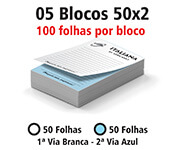 BLOCOS, COMANDAS, RECEITUÁRIOS E TALÕES BLOCOS E TALÕES  50 FOLHAS  AUTOCOPIATIVO 56G 50X2 75X105MM - AC562