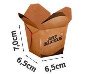 DELIVERY EMBALAGENS PARA DELIVERY KRAFT 250G ALMOÇO PEQUENA - CDKB4