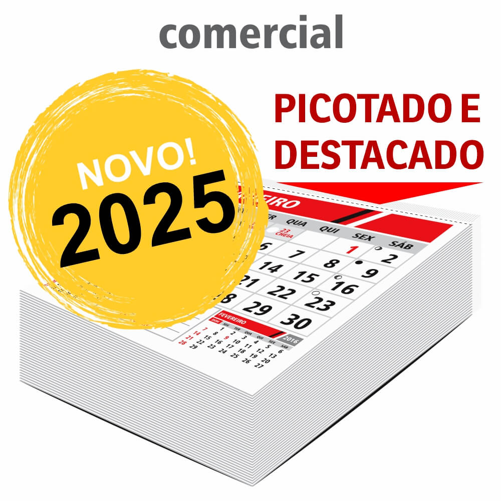 CALENDÁRIOS E FOLHINHAS 2024 BLOCOS DE CALENDÁRIO COMERCIAL 200X200MM - CBC2022B