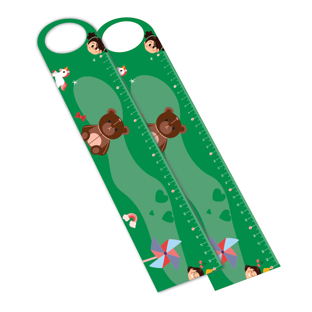 Régua em PVC Branco Premium 0,50mm Retangular com Furo 30cm 4x0 – 96 unidades