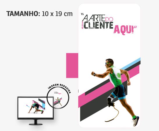 Display para Monitor em PVC Branco Premium 0,50mm 190x83mm 4x0 – 4 unidades (4 cantos)