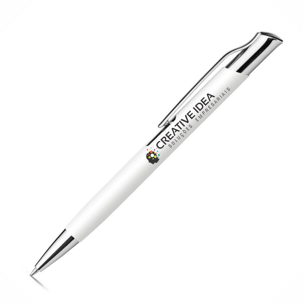 CANETAS IMPRESSÃO COLORIDA LINHA PREMIUM OLAF SOFT BRANCA - GIFT1056