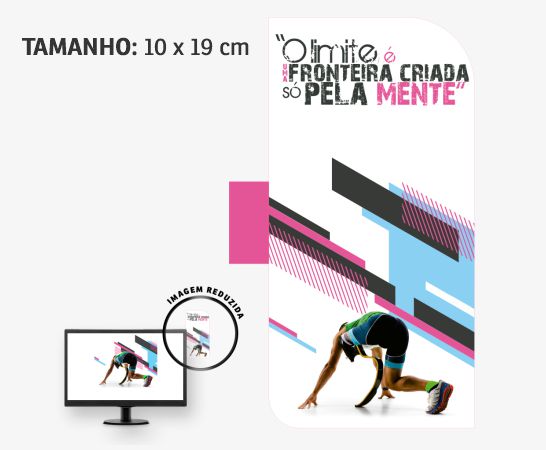 Display para Monitor em PVC Branco Premium 0,50mm 190x83mm 4x0 – 4 unidades