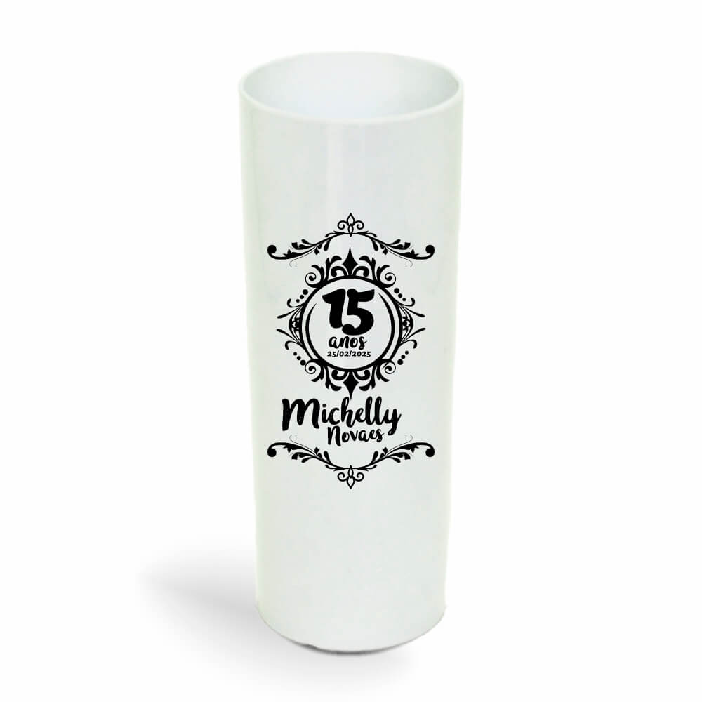 CANECA, COPOS E TAÇAS COPOS COPOS PLÁSTICOS LONG DRINK 350ML IMPRESSÃO 1 COR LEITOSO BRANCO - BAUER0097