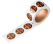 RÓTULO BOBINA COUCHÊ COLA ACRÍLICA 45X45MM - RBP15CP