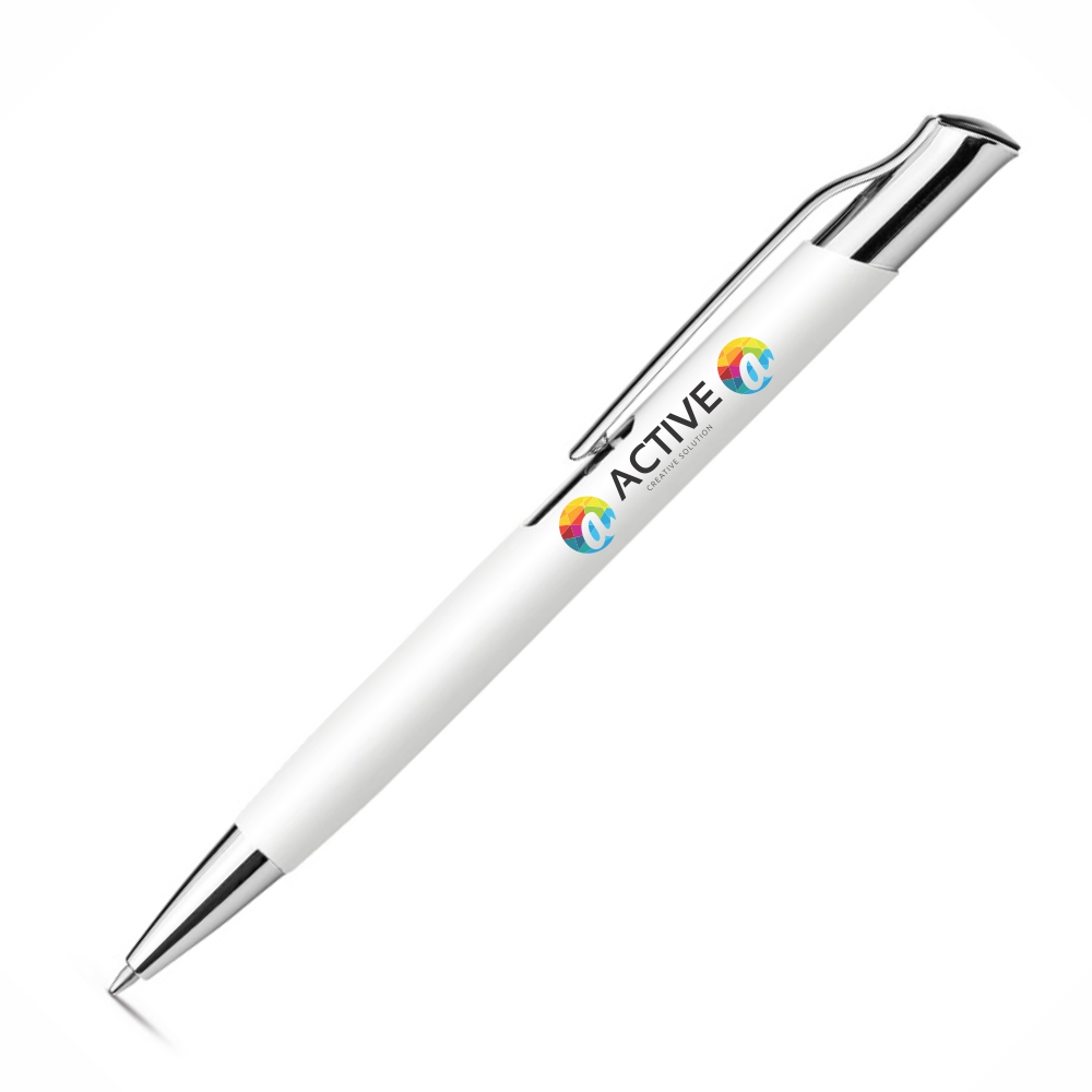 CANETAS IMPRESSÃO COLORIDA LINHA PREMIUM OLAF SOFT BRANCA - GIFT1057