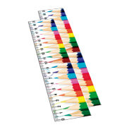 Régua em PVC Translúcido 0,30mm Retangular 40cm 4x0 – 252 unidades